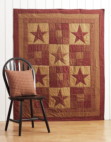Ninepatch Star Quilted Throw 60x50 VHC Brands - The Fox Decor
